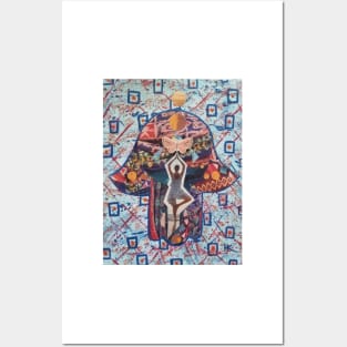 EMERGENCE Hamsa by Harriette Knight Posters and Art